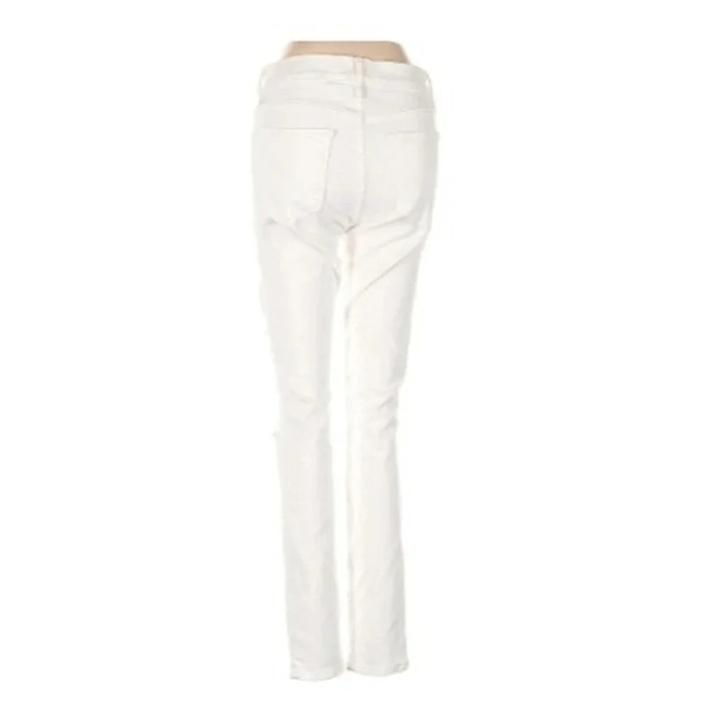 FRAME NWOT Le Skinny de Jeanne Blanc Distressed Jeans 26x29 USA Made‎ $228